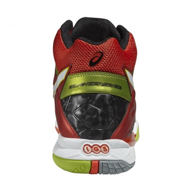 Chaussures de volley-ball Asics Gel-Cyber ​​​​Sensei 6 Mt M B503Y-2101 multicolore rouge 2