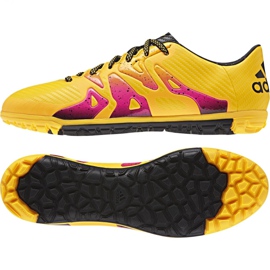 Adidas X 15.3 Tf M S74660 chaussures de football orange orange 1