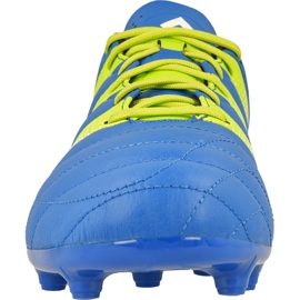 Chaussures de football Adidas Ace 16.3 FG / AG M Cuir AF5163 bleu bleu 2