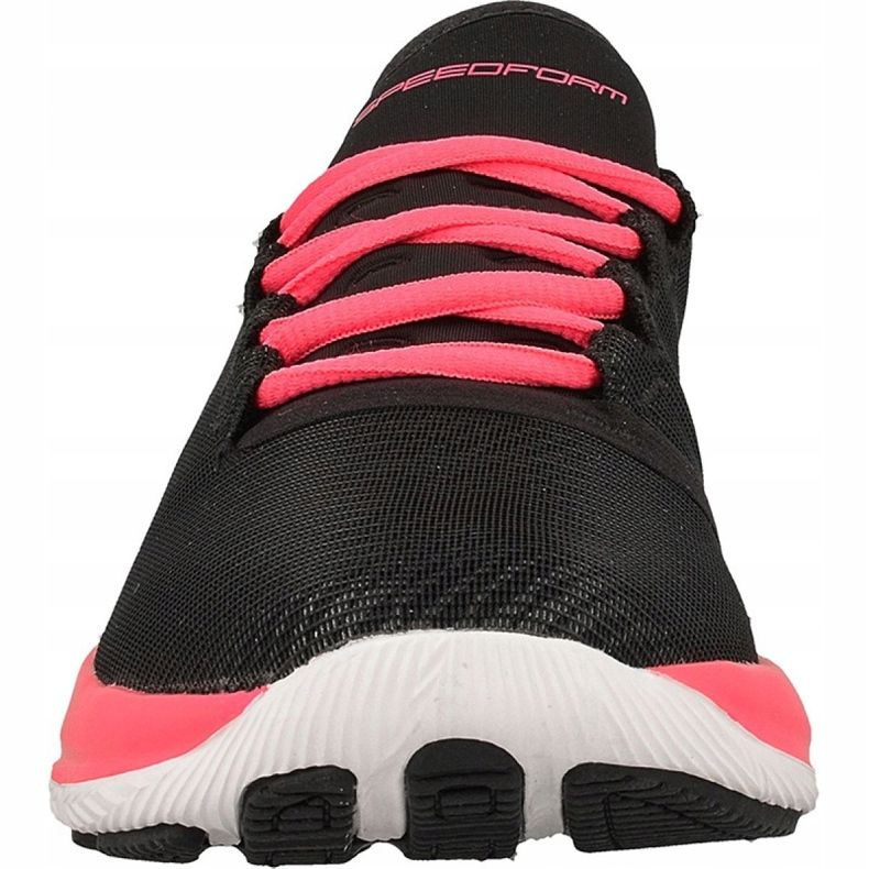 Under Armour Speedform Turbulence Run Fast W 1289792-962 chaussures de course noir rose 2