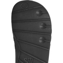 Chaussons Adidas Duramo Slide K Jr G06799 blanche le noir 1