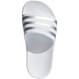 Chaussons Adidas Adilette Aqua K Jr F35555 blanc 2