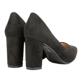 Diamantique Escarpins en daim noir 1