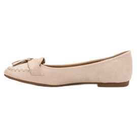 Seastar Ballerines À Franges beige 1