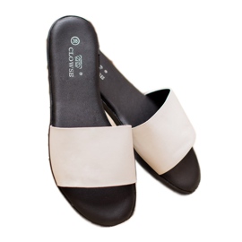 Clowse Pantoufles Blanches Classiques 2