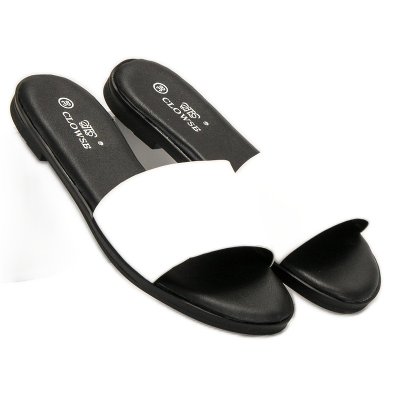 Clowse Pantoufles Blanches Classiques 1