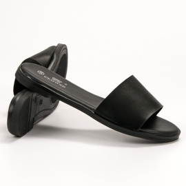 Clowse Pantoufles noires classiques le noir 3