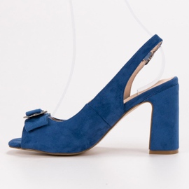 SHELOVET sandales sur un bar bleu 1