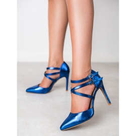 Kylie Goujons de mode brillants bleu 7