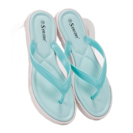 Seastar Tongs en caoutchouc bleu 3