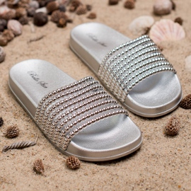 Bello Star Pantoufles en caoutchouc pour femmes gris 1