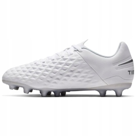 Chaussures de football Nike Tiempo Legend 8 Club FG / MG Jr AT5881-100 multicolore blanche 1 Chaussures de football Nike Tiempo Legend 8 Club FG / MG Jr AT5881-100 multicolore blanche 1