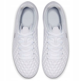 Chaussures de football Nike Tiempo Legend 8 Club FG / MG Jr AT5881-100 multicolore blanc 2