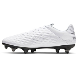 Chaussure de football Nike Tiempo Legend 8 Academy SG-Pro Anticlog Traction M AT6014-100 blanche blanche 1