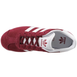 Adidas Gazelle Jr CQ2874 rouge chaussures blanche 2 Adidas Gazelle Jr CQ2874 rouge chaussures blanche 2