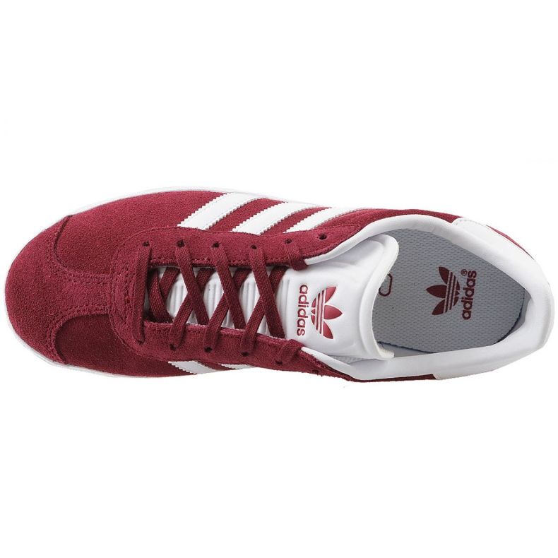 Adidas Gazelle Jr CQ2874 rouge chaussures blanche 2 Adidas Gazelle Jr CQ2874 rouge chaussures blanche 2