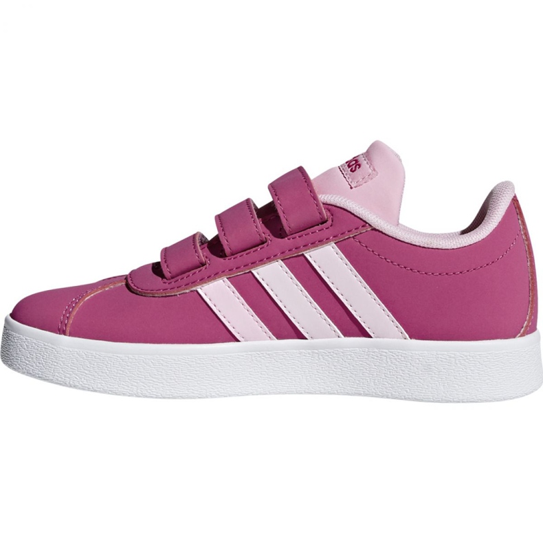 Adidas Vl Court 2.0 Cmf C rose chaussures Jr F36394 2 Adidas Vl Court 2.0 Cmf C rose chaussures Jr F36394 2