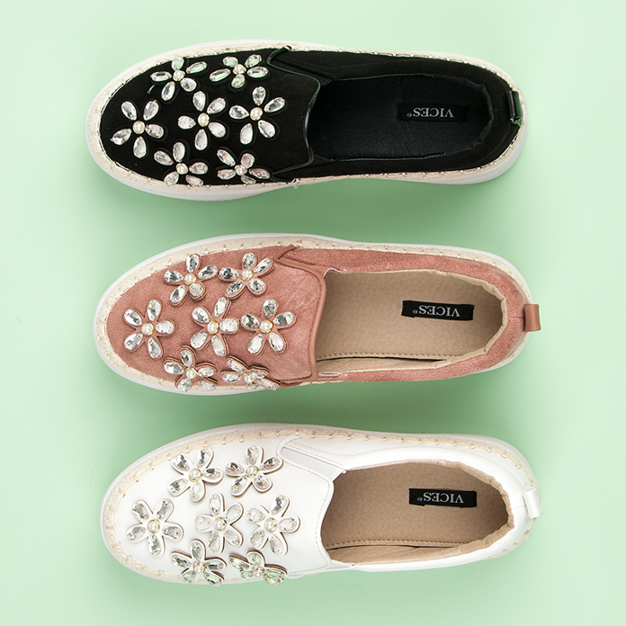 Espadrilles sur la plateforme VICES rose 1