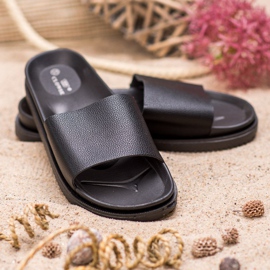 Clowse Pantoufles noires pour femmes 2