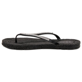 Seastar Tongs Avec Cubic Zirconia le noir 3