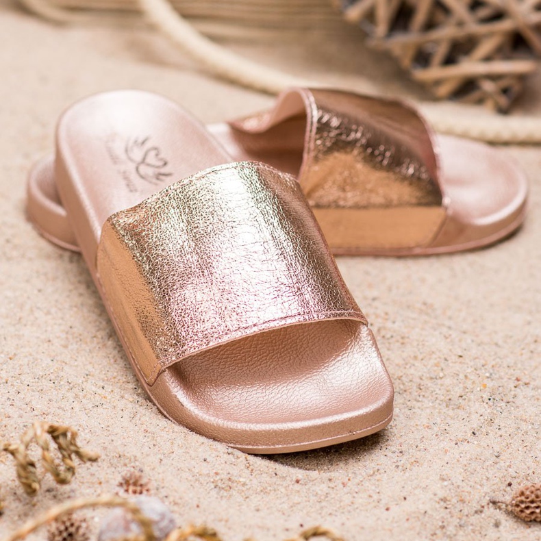 Small Swan Pantoufles décontractées pour femmes jaune 1