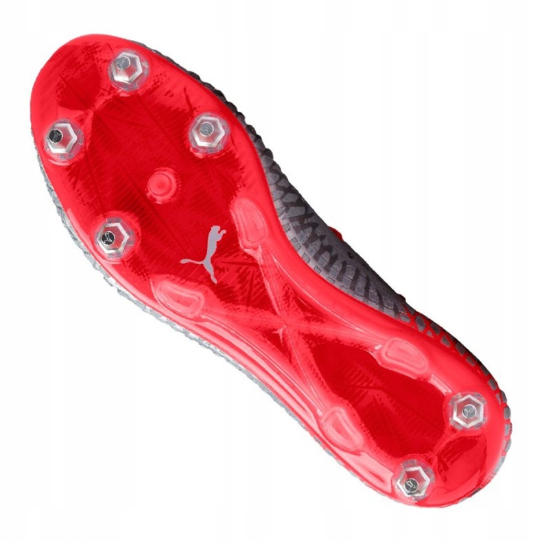 Chaussures de foot Puma Future 4.1 Netfit Mx Sg M 105676-01 rouge gris 2
