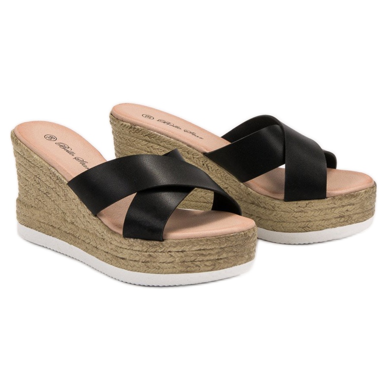 Bello Star Sandales compensées noir 1