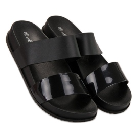 SHELOVET Pantoufles En Caoutchouc À La Mode le noir 5