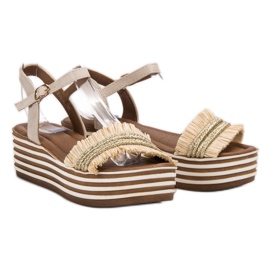 Sandales VICES beige clair 4
