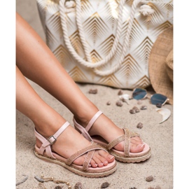 SHELOVET Sandales roses pour femmes 1