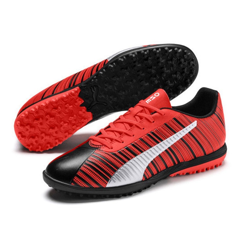 Chaussures de foot Puma One 5.4 Tt M 105653 01 multicolore rouge 2