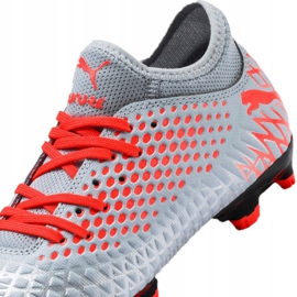 Chaussures de foot Puma Future 4.4 Fg / Ag Jr 105696-01 multicolore gris 2