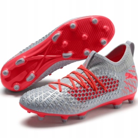 Chaussures de foot Puma Future 4.3 Netfit Fg Ag M 105612 01 multicolore gris 3