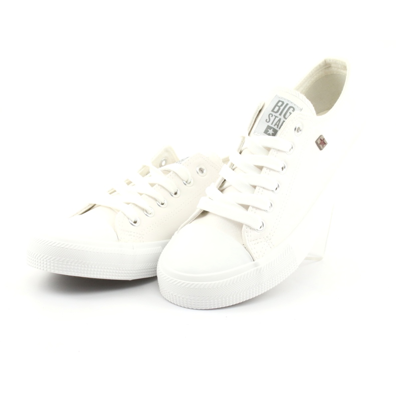 Baskets à lacets Big star 274869 blanc 3