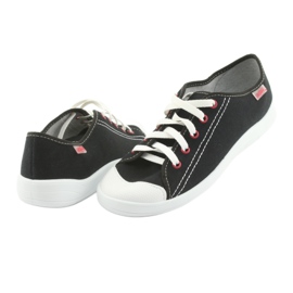 Chaussures pour jeunes Befado 244Q019 blanche le noir 4