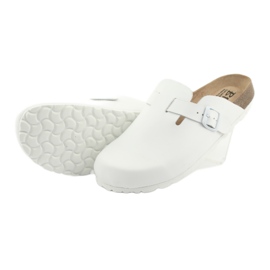 Chaussons médicaux homme BIOX Berney blanc blanche 4