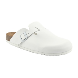Chaussons médicaux homme BIOX Berney blanc blanche 1