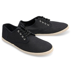 Baskets Espadrilles Semelle De Paille 8740 Noir le noir 4