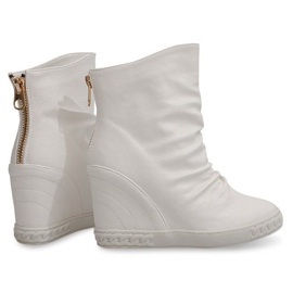 Baskets Baskets Sur Bottes Compensées Ovye 397 Blanc 1