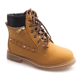 Trappeurs Chauds Avec Ornements A06 Camel brun 5
