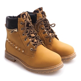 Trappeurs Chauds Avec Ornements A06 Camel brun 6