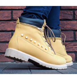 Trappeurs Chauds Avec Ornements A06 Camel brun 9