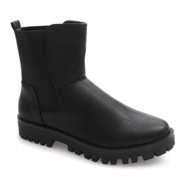 Warm Booties Bottines Jodhpur avec élastique 976-PA Noir le noir 2