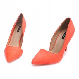 Escarpins Daim 4006 Orange 4