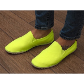 Baskets à enfiler Lycra BL180 jaunes 1