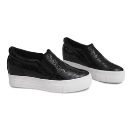 Sneakers Laquées Sur Compensée KB-125 Noir le noir 1