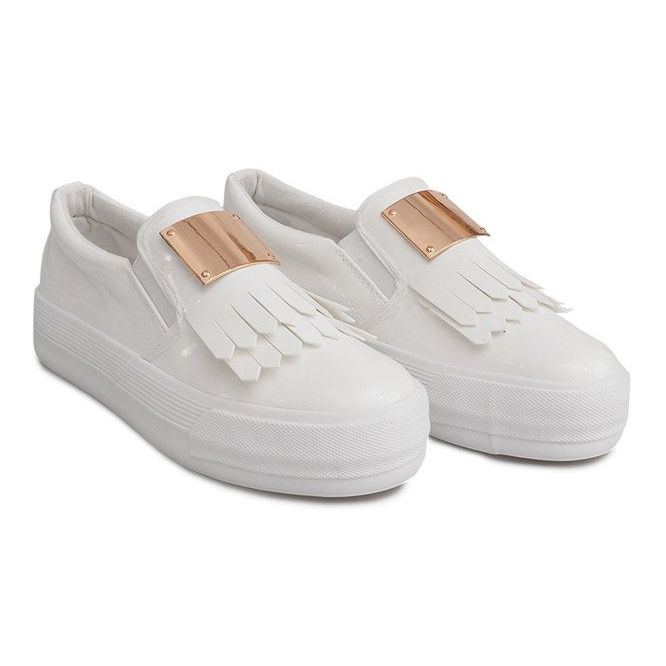 Sneakers Laquées Sur Compensée S-1 Blanc blanche 1