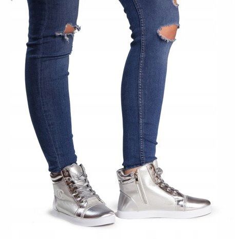 Baskets Baskets montantes R17 Argent gris 2