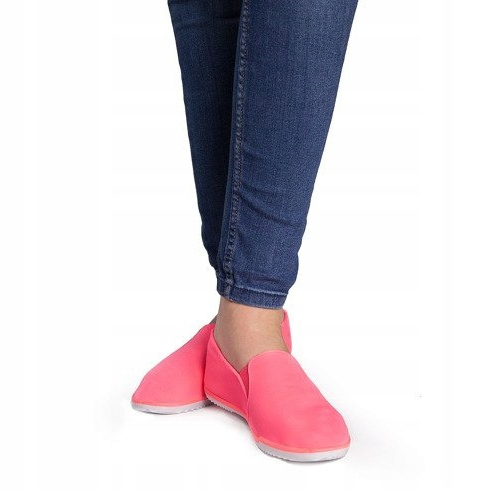 Baskets à enfiler Lycra HB-1 roses 2