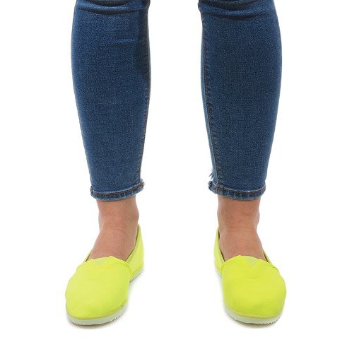 Baskets à enfiler en Lycra PT7205 jaunes 2